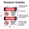 Signmission No Swimming Pool Closed Chemicals Bilingual Danger Sign, Vinyl Decal, 3.5in W x 5in L, 2PK OS-2PACK-DS-D-35-VS-1627 - alternate 4
